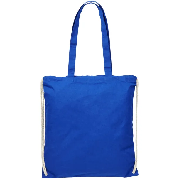 Eliza 240 g/m² cotton drawstring backpack Royal blue