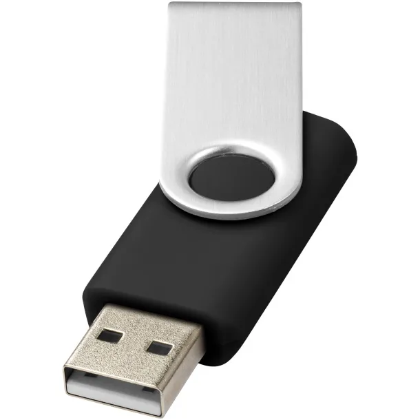 Rotate-basic 2GB USB flash drive Solid black Silver