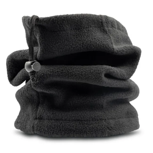  Neck warmer and hat, 2 in 1 black