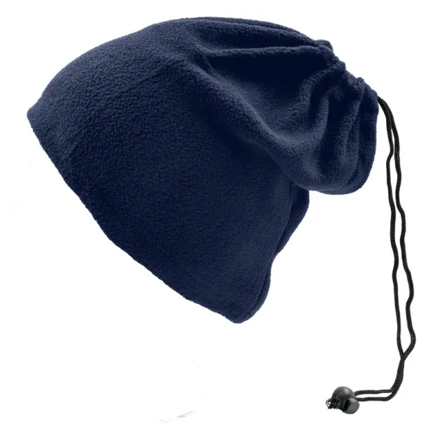  Neck warmer and hat, 2 in 1 navy blue