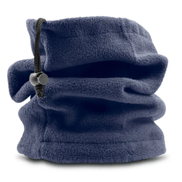  Neck warmer and hat, 2 in 1 navy blue