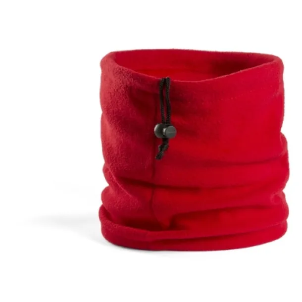  Neck warmer and hat, 2 in 1 red