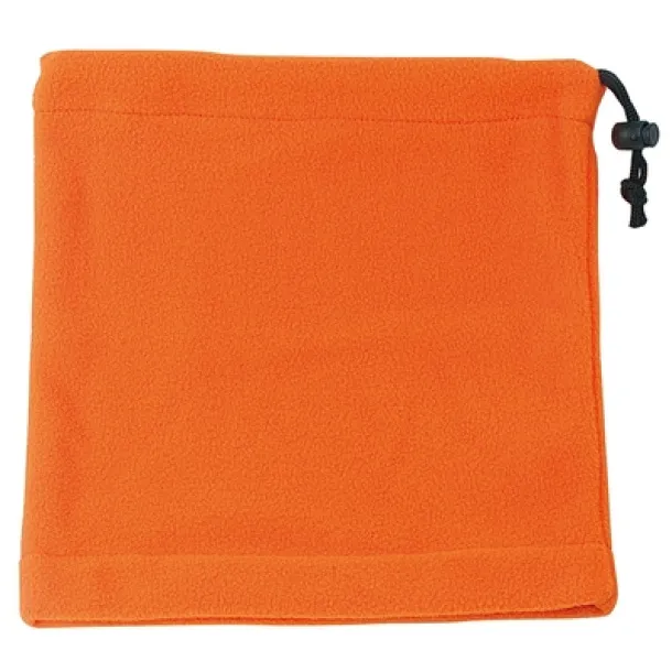  Neck warmer and hat, 2 in 1 orange