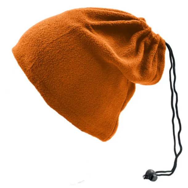  Neck warmer and hat, 2 in 1 orange