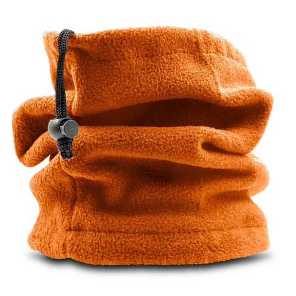  Neck warmer and hat, 2 in 1 orange