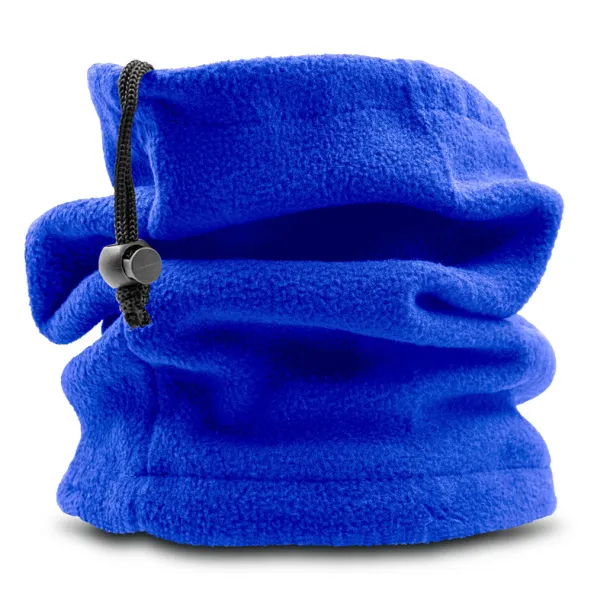  Neck warmer and hat, 2 in 1 blue