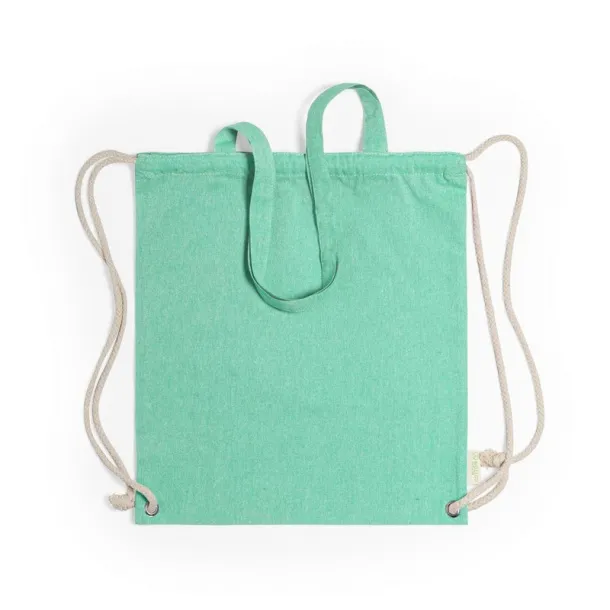  Recycled cotton bag 2 in 1, drawstring bag and shopping bag 45533C