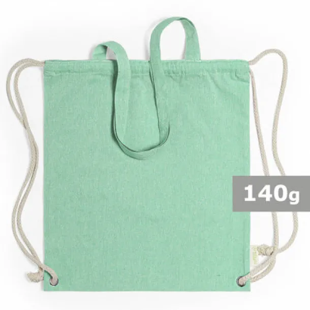  Recycled cotton bag 2 in 1, drawstring bag and shopping bag 45533C