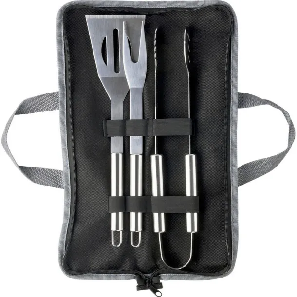  Barbecue set, 3 pcs silver