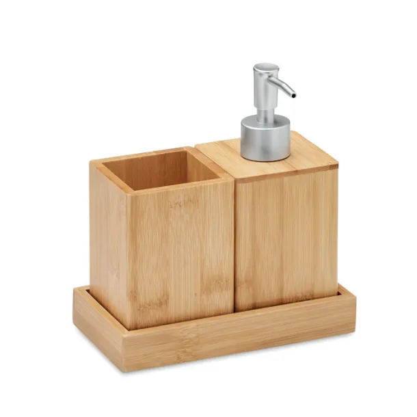 SUOMI 3 piece bath set in bamboo Wood