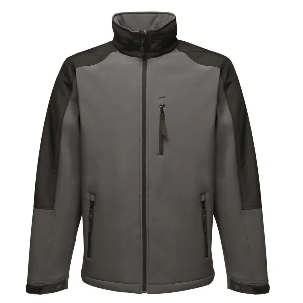 HYDROFORCE 3-LAYER MEMBRANE HOODED SOFTSHELL - Regatta Seal Grey Black