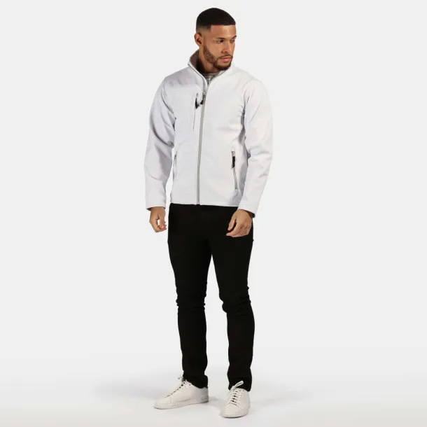 MEN'S OCTAGON II  PRINTABLE 3 LAYER MEMBRANE SOFTSHELL - Regatta White Snow Grey