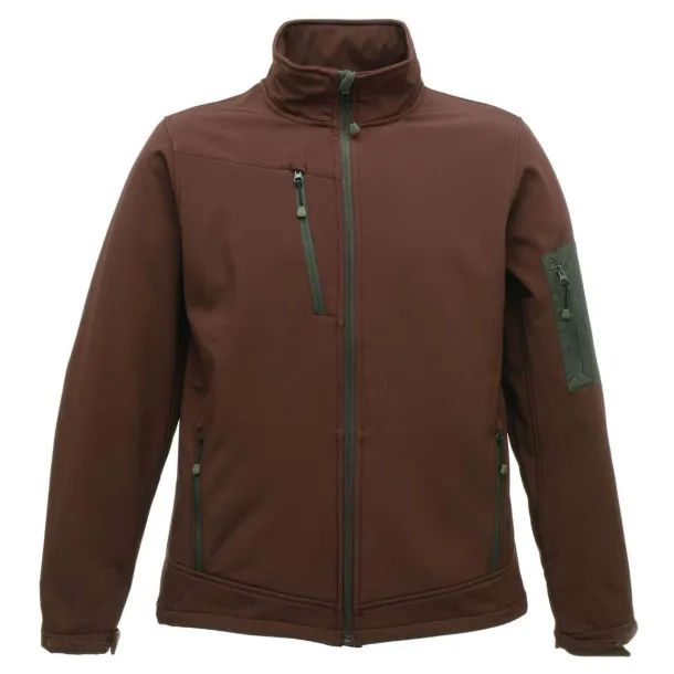 ARCOLA 3 LAYER MEMBRANE SOFTSHELL - Regatta Chocolate Seal Grey