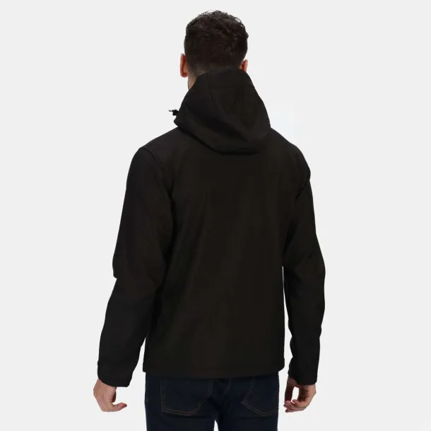 VENTURER 3 LAYER HOODED SOFTSHELL JACKET - Regatta Black Black