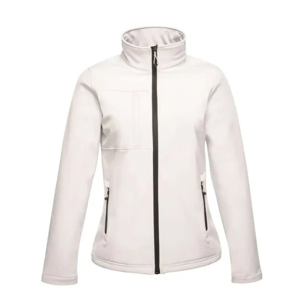 WOMEN'S OCTAGON II  PRINTABLE 3 LAYER MEMBRANE SOFTSHELL - Regatta White Light Steel