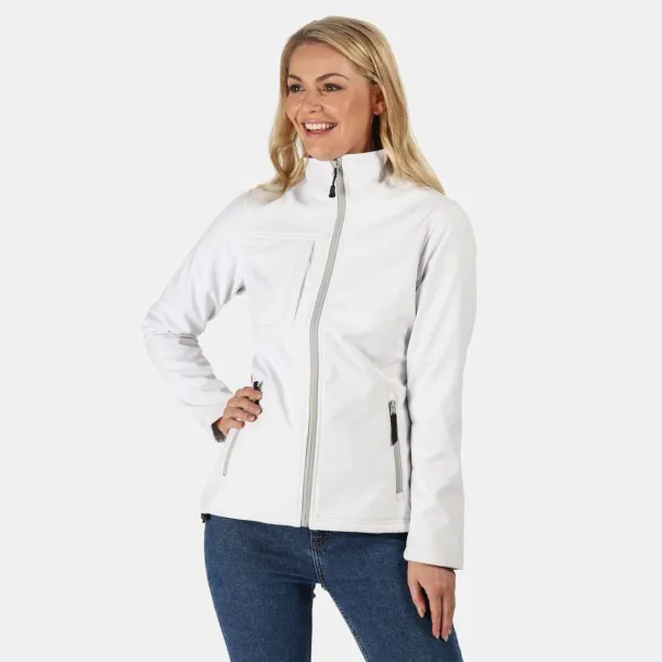WOMEN'S OCTAGON II  PRINTABLE 3 LAYER MEMBRANE SOFTSHELL - Regatta White Snow Grey