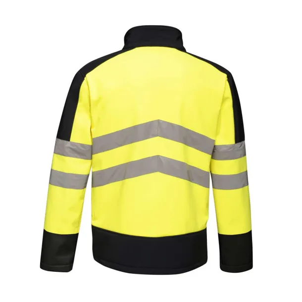  HI-VIS PRO 3 LAYER SOFTSHELL - Regatta Yellow Navy