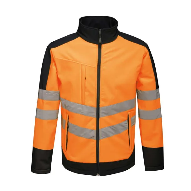  HI-VIS PRO 3 LAYER SOFTSHELL - Regatta Orange Navy