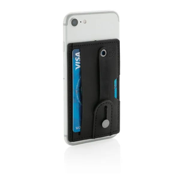  3-in-1 Phone Card Holder RFID - XD Collection Black 