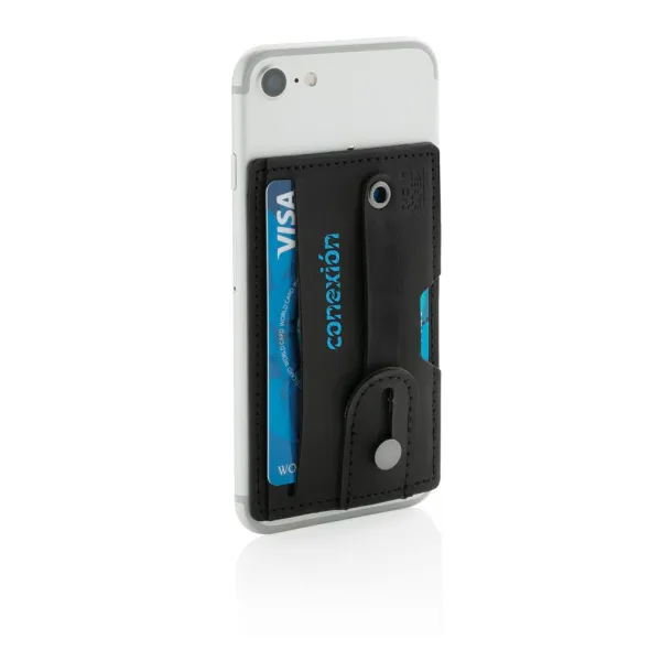  3-in-1 Phone Card Holder RFID - XD Collection Black 