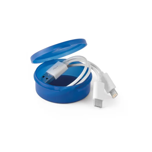 EMMY 3 in 1 USB cable Royal blue