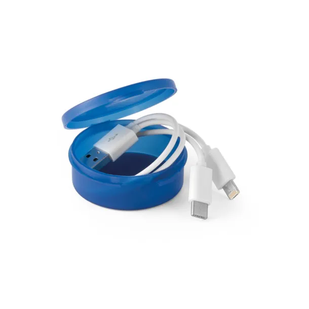 EMMY 3 in 1 USB cable Royal blue