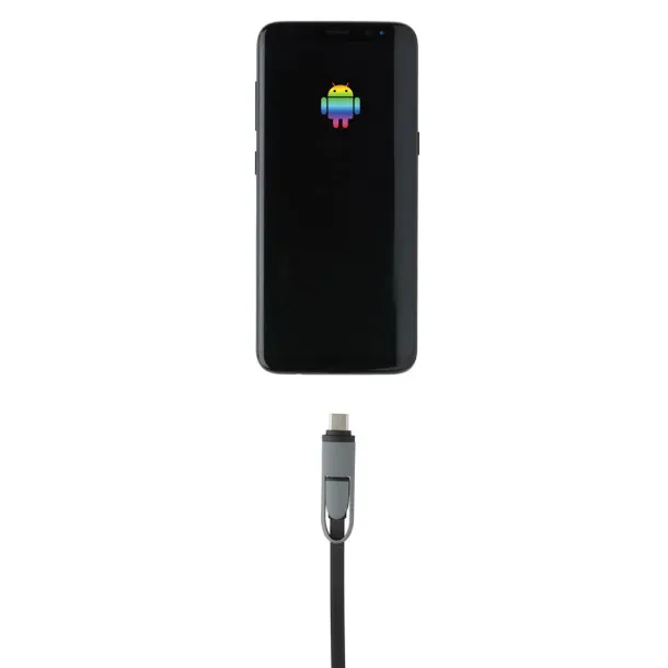  3-in-1 retractable cable - XD Collection Black 