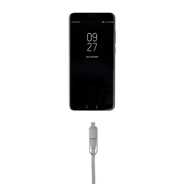  3-in-1 retractable cable - XD Collection Grey 