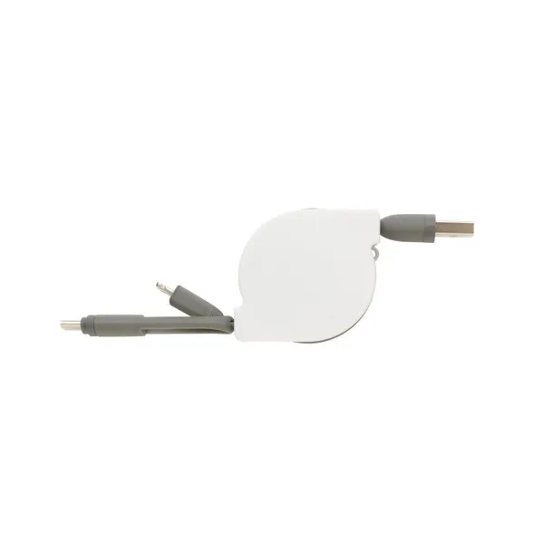  3-in-1 retractable cable - XD Collection White 