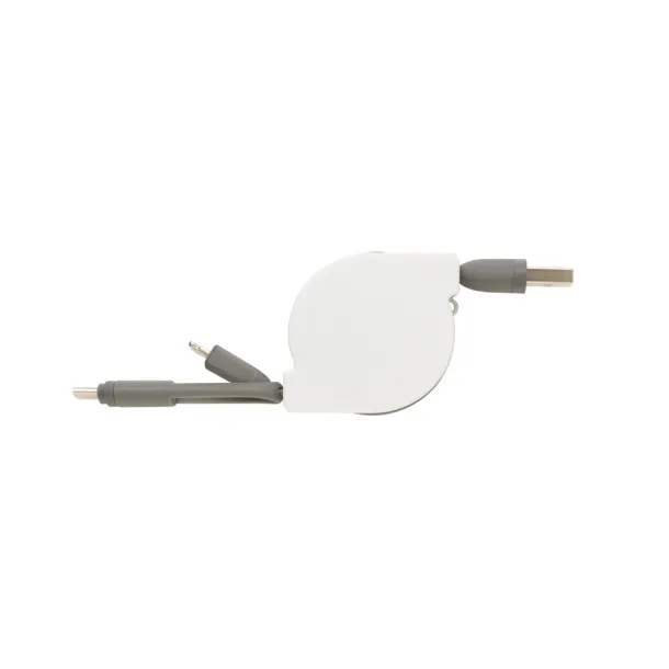  3-in-1 retractable cable - XD Collection Grey 