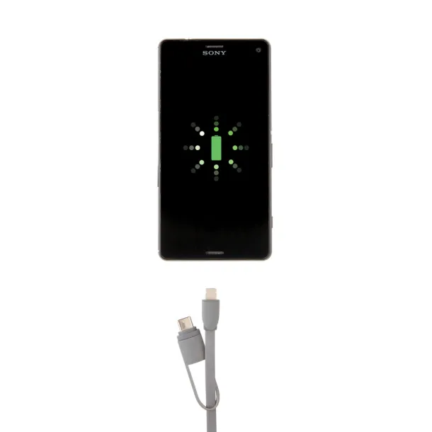  3-in-1 retractable cable - XD Collection Grey 