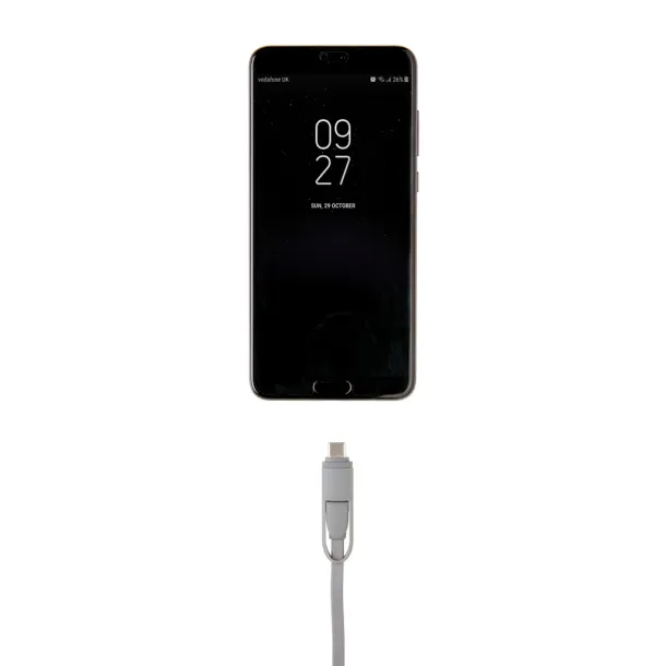 3-in-1 retractable cable - XD Collection Grey 