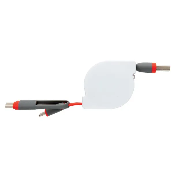  3-in-1 retractable cable - XD Collection Red