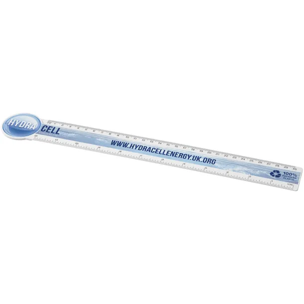 Tait 30cm circle-shaped recycled plastic ruler - Unbranded White