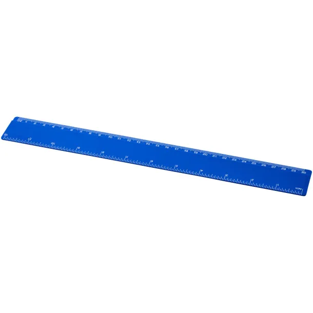 Refari 30 cm recycled plastic ruler Blue