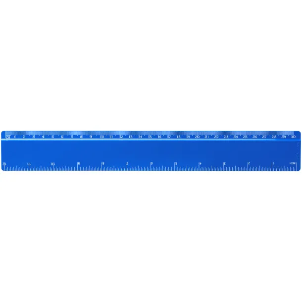 Refari 30 cm recycled plastic ruler Blue