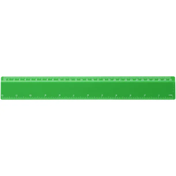 Refari 30 cm recycled plastic ruler - Unbranded Green