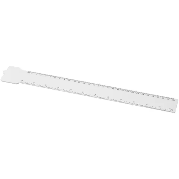 Tait 30cm house-shaped recycled plastic ruler White