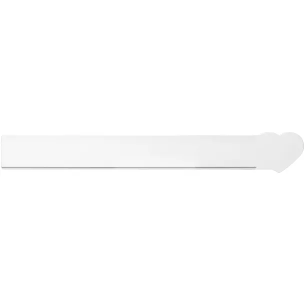 Tait 30cm heart-shaped recycled plastic ruler - Unbranded White