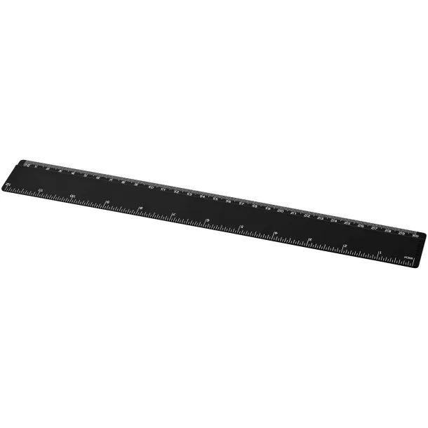 Refari 30 cm ravnalo od reciklirane plastike Solid black