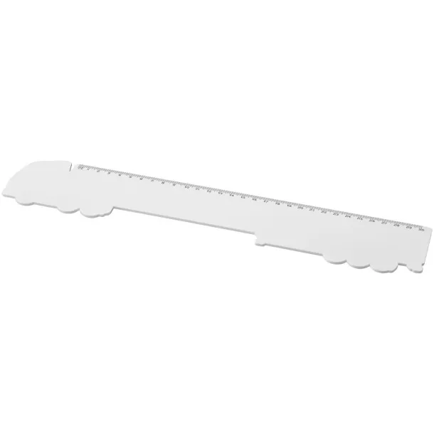 Tait 30cm lorry-shaped recycled plastic ruler - Unbranded White