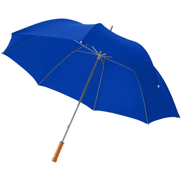 Karl 30" golf umbrella with wooden handle - Unbranded Royal blue