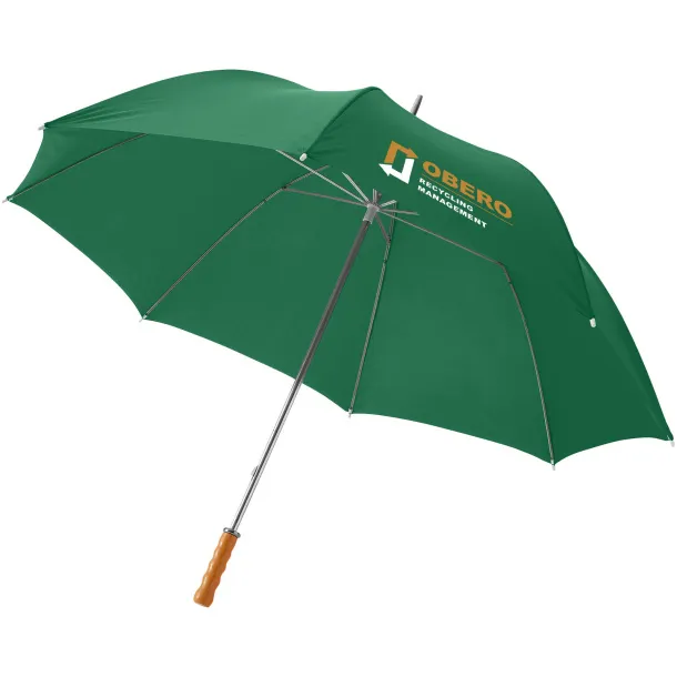 Karl 30" golf umbrella with wooden handle - Unbranded Green