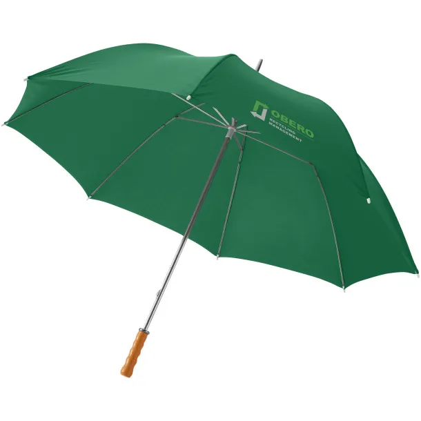 Karl 30" golf umbrella with wooden handle - Unbranded Green