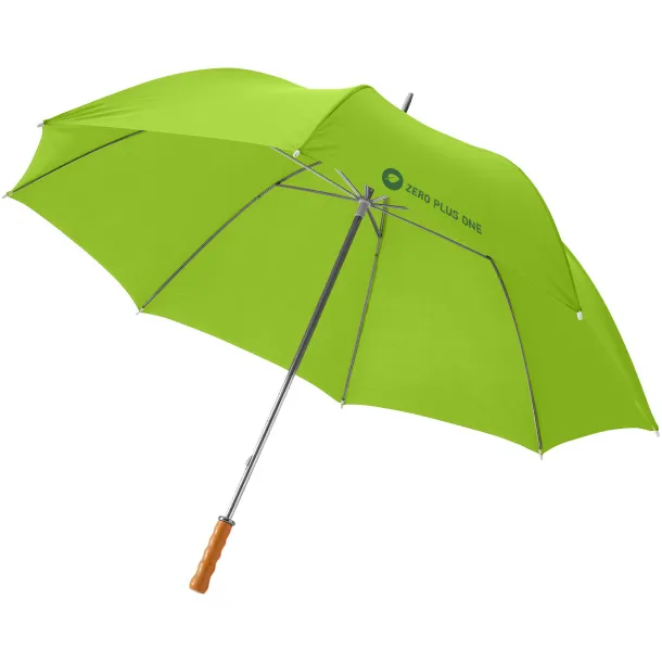 Karl 30" golf umbrella with wooden handle - Unbranded Lime