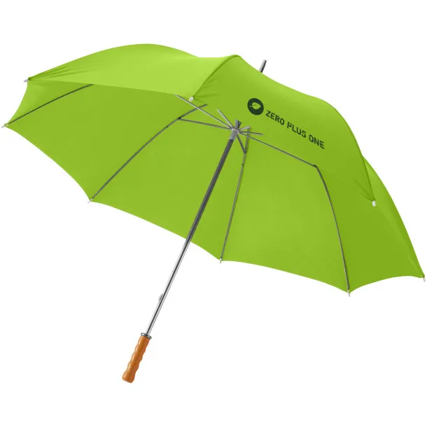 Karl 30" golf umbrella with wooden handle - Unbranded Lime