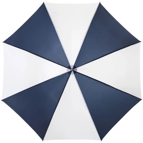 Karl 30" golf umbrella with wooden handle Navy Blue White