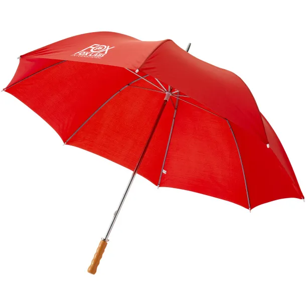 Karl 30" golf umbrella with wooden handle Red