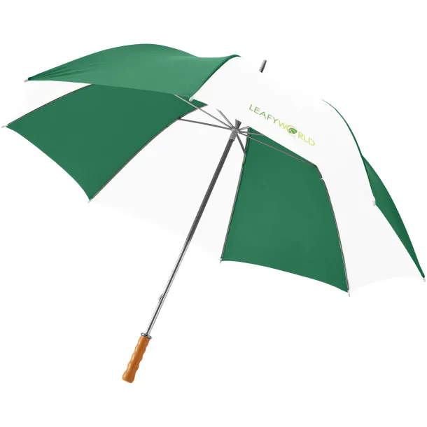 Karl 30" golf umbrella with wooden handle Green White