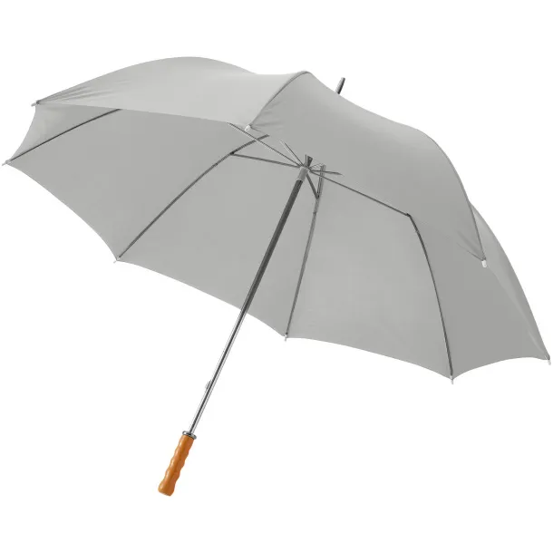 Karl 30" golf umbrella with wooden handle Light grey